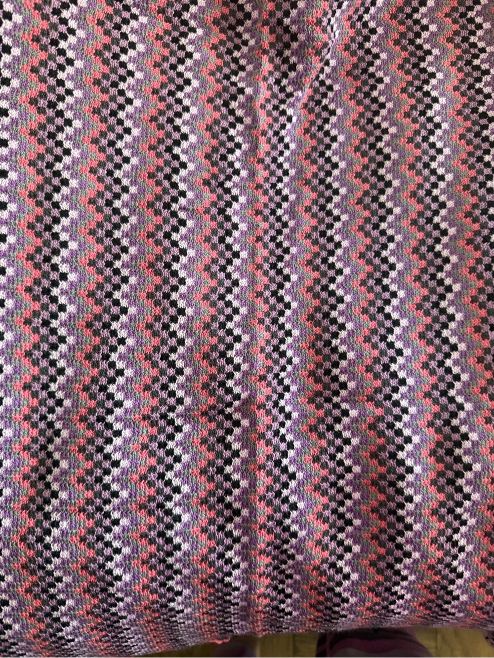 Missoni Pink and Purple Woven Fringe Scarf - Picture 4 of 6